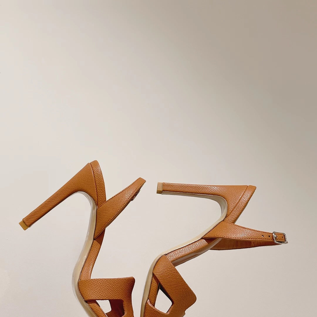 HERMES SLINGBACK SANDAL ETERNITE 105 TUSCAN LAMBSKIN