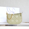 DIOR MINI CARO BAG 25 IN BEIGE LAMBSKIN