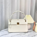 DIOR PARISIENNE 30 HANDBAG IN WHITE SMOOTH CALFSKIN