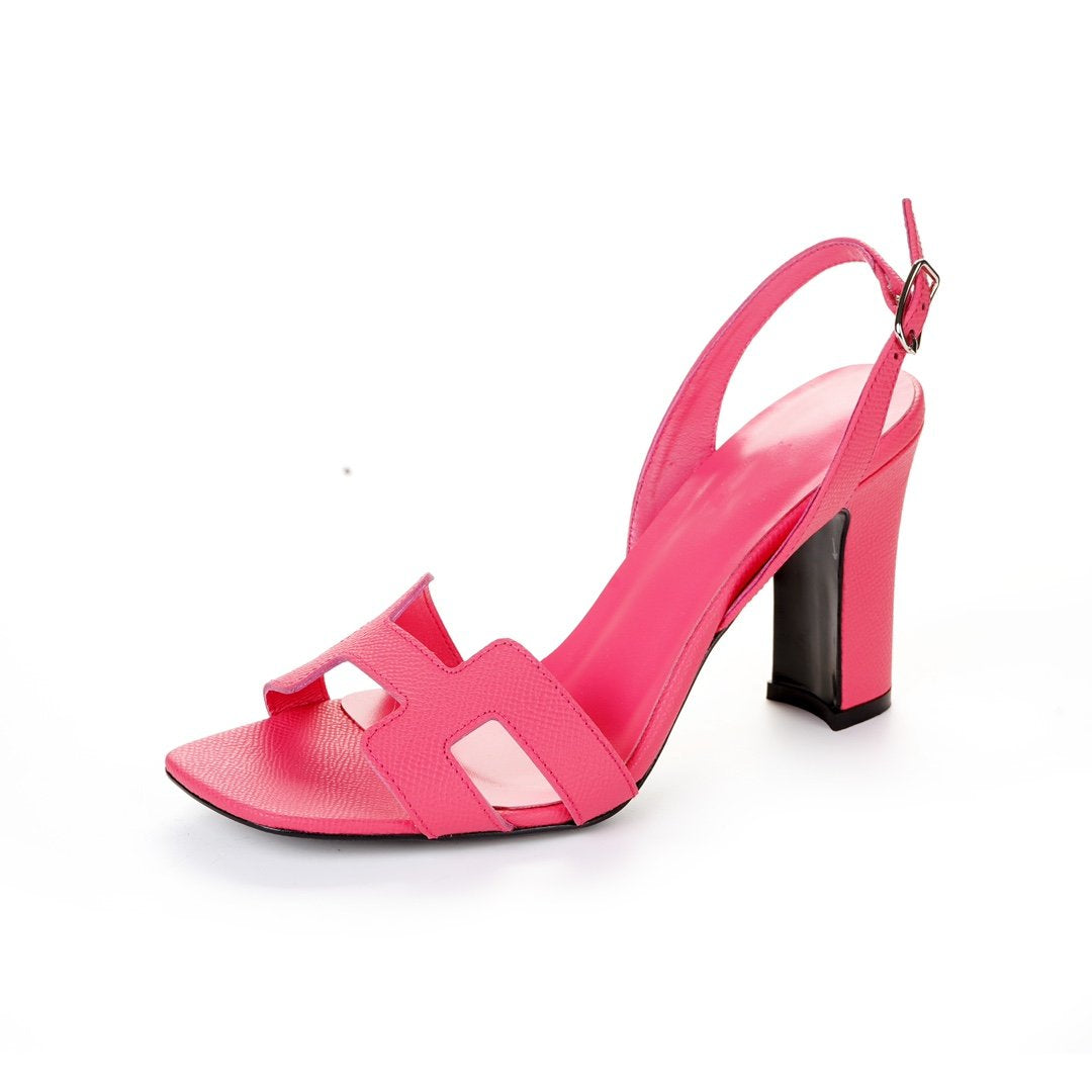 HERMES Slingback Sandal Eternite 95 Light Brick