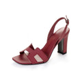 HERMES Slingback Sandal Eternite 95 Cherry