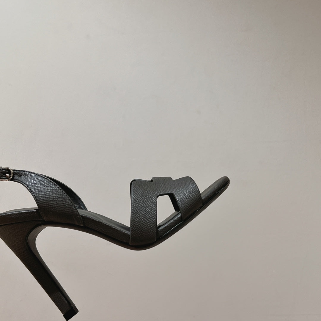 HERMES SLINGBACK SANDAL ETERNITE 105 FOSSIL LAMBSKIN