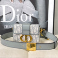 DIOR MONTAIGNE 19 HANDBAG IN GREY CALFSKIN
