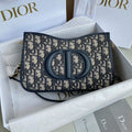 DIOR MINI HOBO 23 BAG IN BLUE OBLIQUE JACQUARD