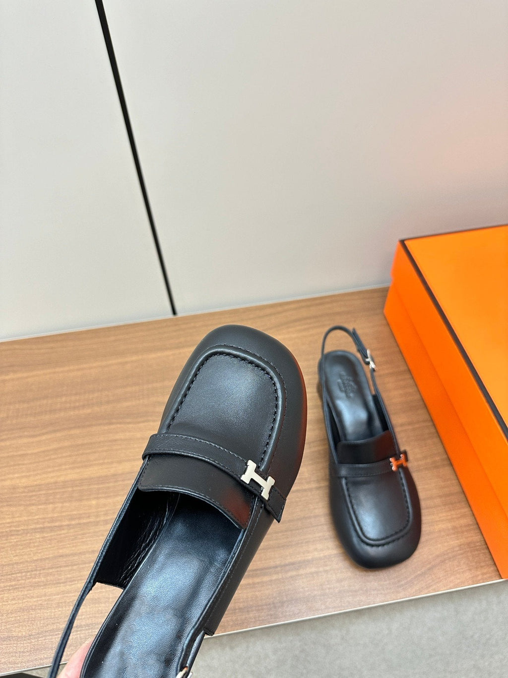 HERMES Infinie 50 pump black