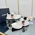 CHANEL TRAINERS SNEAKER IN WHITE CALFSKIN WITH STICKER 238626