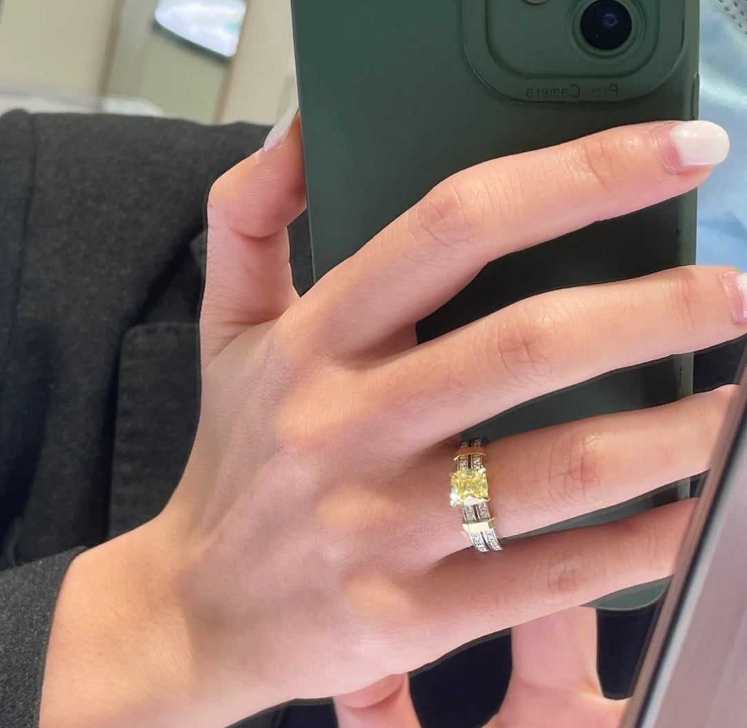 18K Tiffany Schlumberger Stone Ring