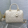 DIOR GROOVE 25 BAG IN WHITE CREAM LAMBSKIN
