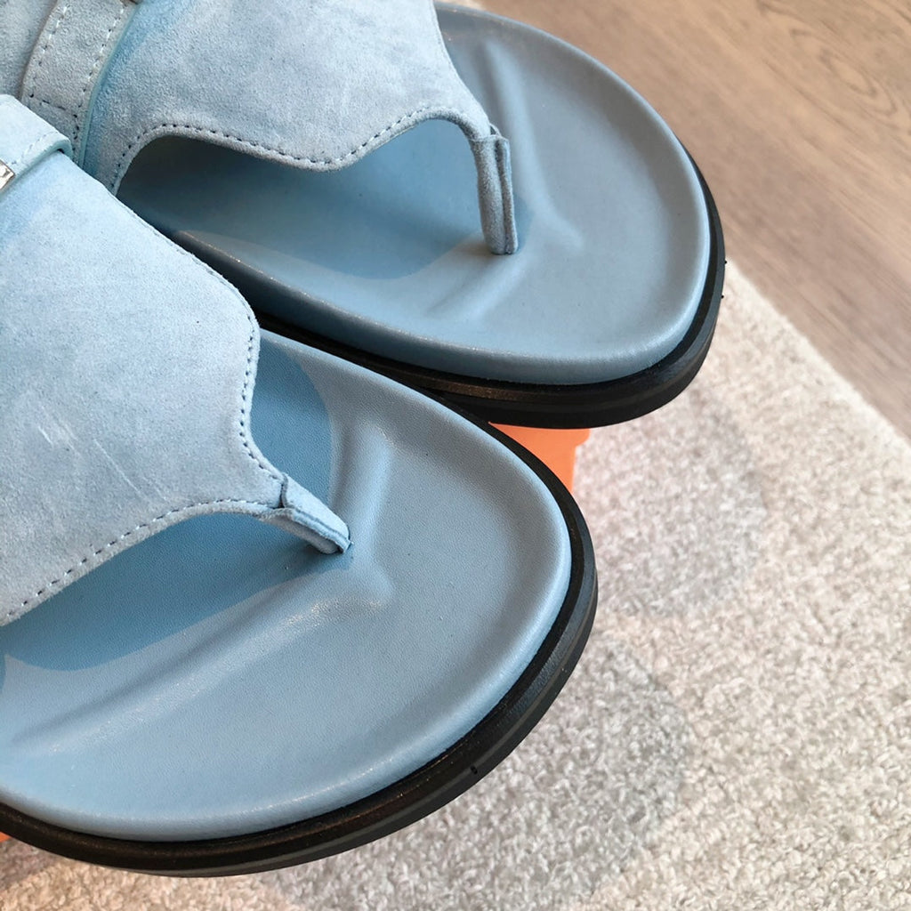 HERMES EMPIRE SANDAL SKY SUEDE