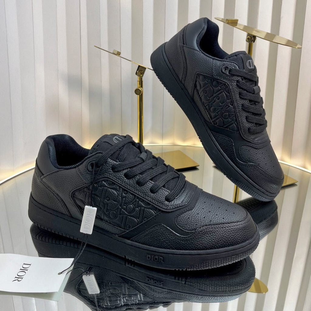 DIOR B27 LOW-TOP SNEAKER BLACK SMOOTH CALFSKIN