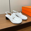 HERMES Infinie 50 pump white