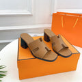 HERMES HELIA 60 SANDAL BROWN