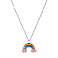 Double Gucci Rainbow Pendant Necklace